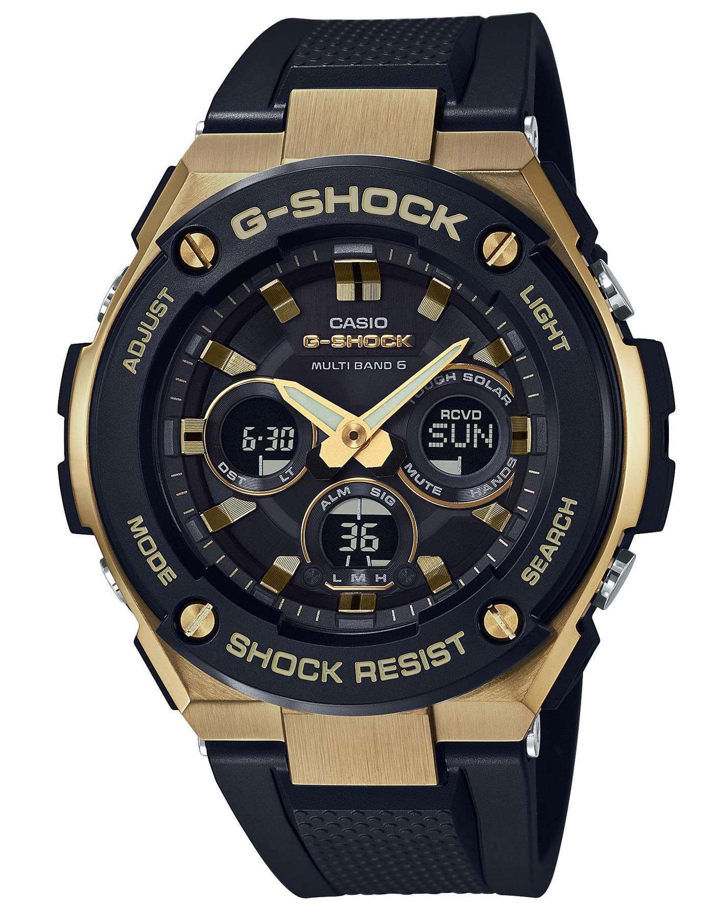Casio G-Steel Gold Men's Alarm Chronograph GST-W300G-1A9ER Casio G-Steel Gold Men's Alarm Chronograph GST-W300G-1A9ER