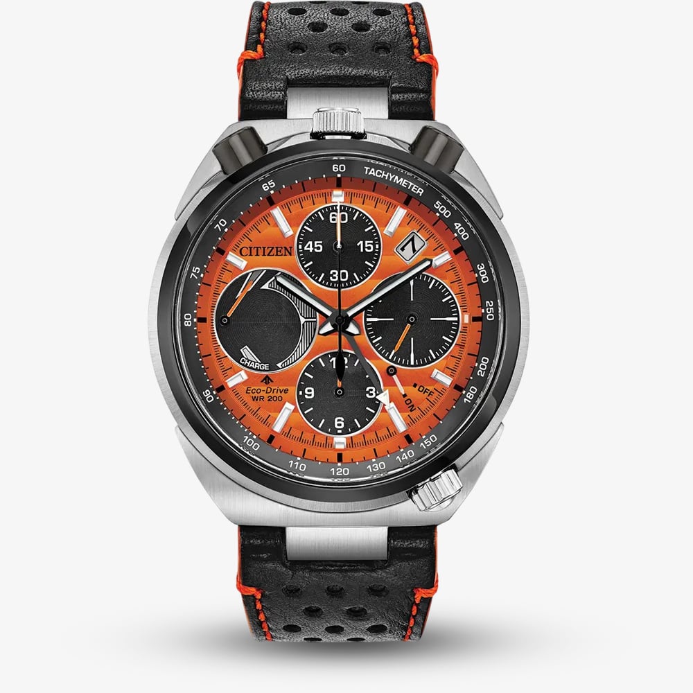 Citizen Mens Limited Edition Promaster Orange Racing Chronograph Watch AV0074-05X Citizen Mens Limited Edition Promaster Orange Racing Chronograph Watch AV0074-05X