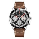 Classic AVI Chronograph 42 Mosquito Leather Strap Watch