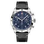 Classic AVI Chronograph 42 Tribute to Vought F4U Corsair Leather Strap Watch