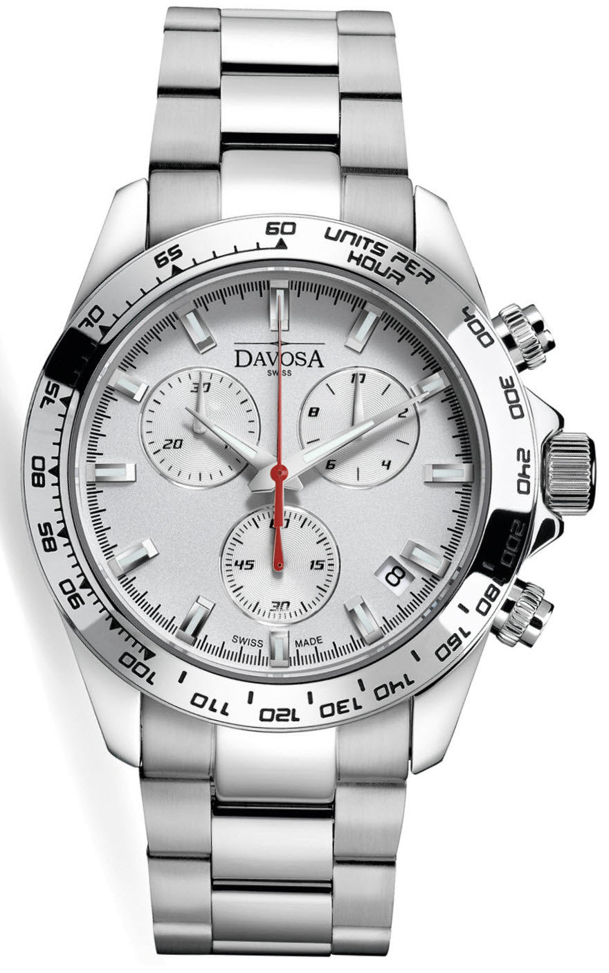 Davosa Watch Speedline Chronograph - White Davosa Watch Speedline Chronograph - White