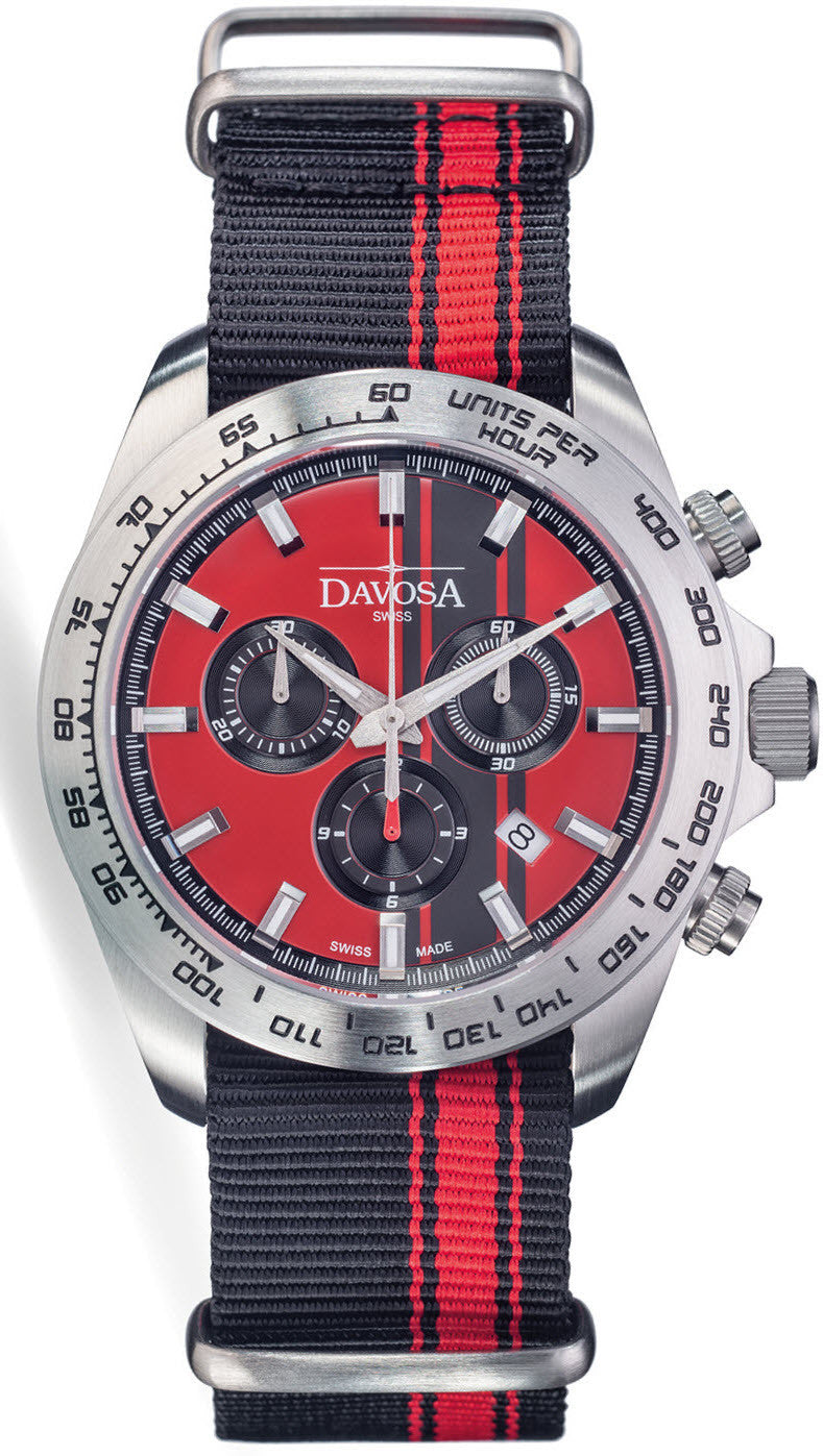 Davosa Watch Speedline TX Chronograph Tachymeter - Red Davosa Watch Speedline TX Chronograph Tachymeter - Red