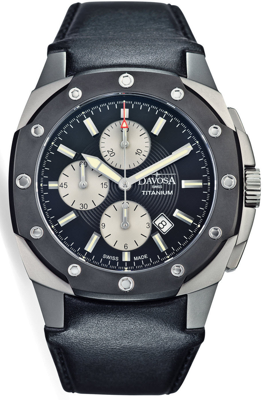 Davosa Watch Titanium Chronograph - Black Davosa Watch Titanium Chronograph - Black