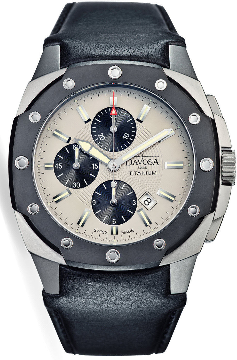 Davosa Watch Titanium Chronograph - Silver Davosa Watch Titanium Chronograph - Silver