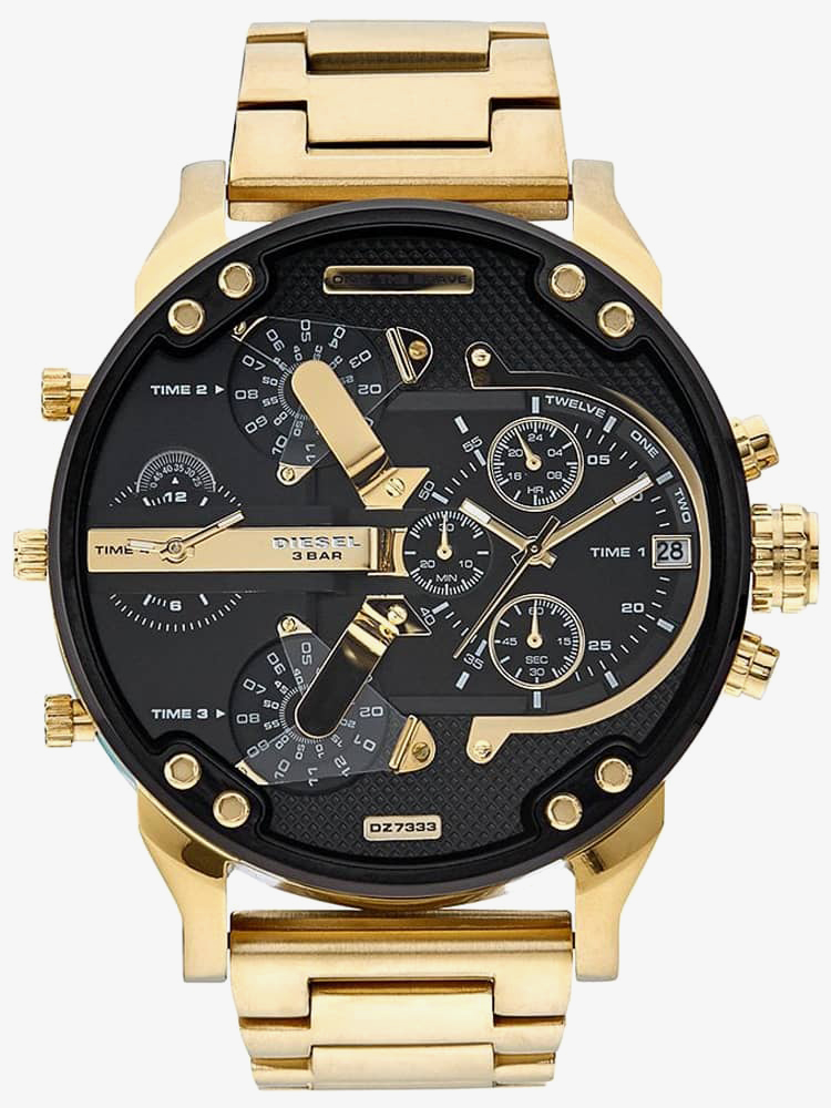 Diesel Mens Mr Daddy 2.0 Chronograph Dial Gold Plated Bracelet Watch DZ7333 Diesel Mens Mr Daddy 2.0 Chronograph Dial Gold Plated Bracelet Watch DZ7333