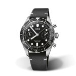 Divers Sixty Five Chronograph 40mm Mens Watch Black Leather
