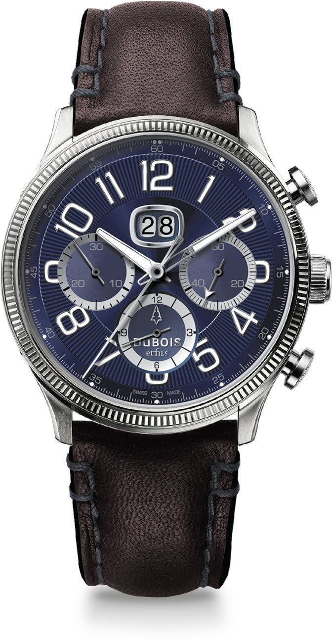 DuBois et fils Watch DBF001-09 Chronograph Big Date Limited Edition - Blue DuBois et fils Watch DBF001-09 Chronograph Big Date Limited Edition - Blue