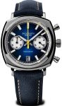 Duckworth Prestex Watch Chronograph 42 Blue Blue Leather