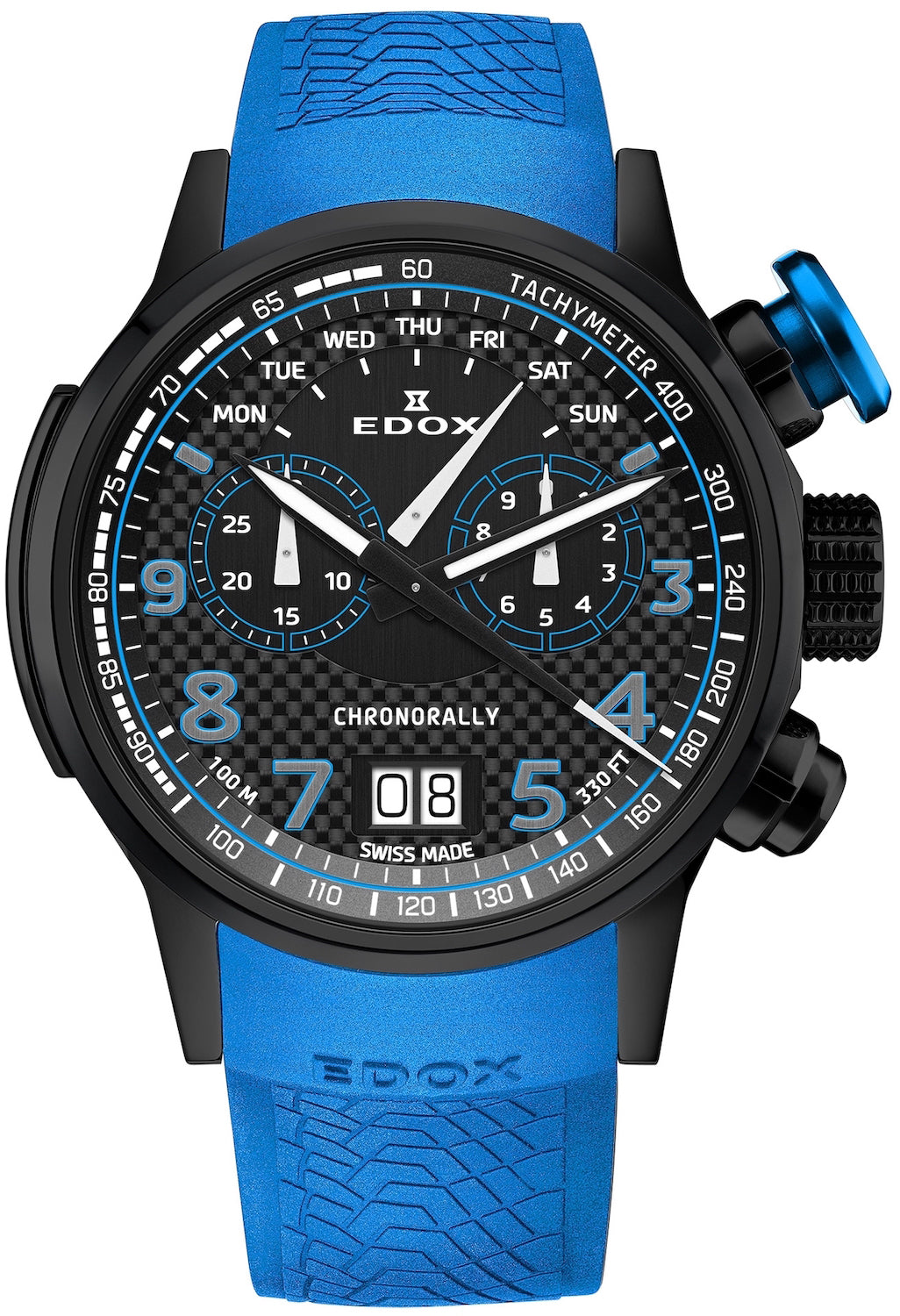 Edox Watch Chronorally Chronograph - Black Edox Watch Chronorally Chronograph - Black