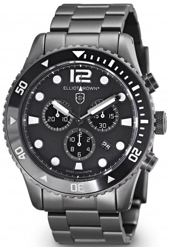 Elliot Brown Watch Bloxworth Chronograph - Black Elliot Brown Watch Bloxworth Chronograph - Black