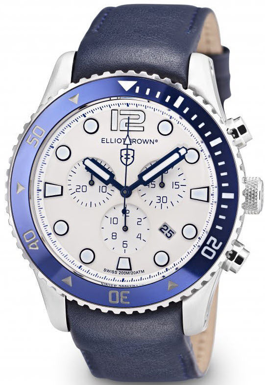 Elliot Brown Watch Bloxworth Chronograph - Cream Elliot Brown Watch Bloxworth Chronograph - Cream