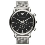 Emporio Armani AR1808 46mm Classic Chronograph Black Dial Men’s Watch