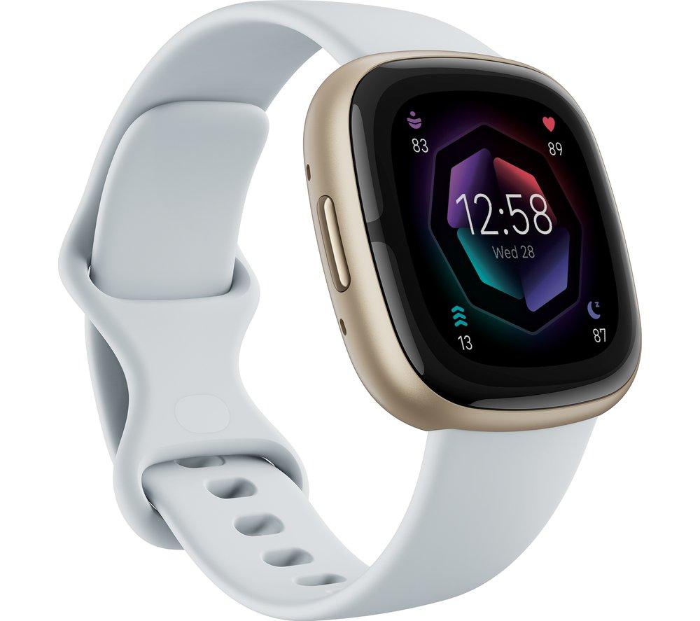 FITBIT Sense 2 Smart Watch - Blue Mist & Soft Gold, Silver/Grey,Gold,Blue FITBIT Sense 2 Smart Watch - Blue Mist & Soft Gold, Silver/Grey,Gold,Blue