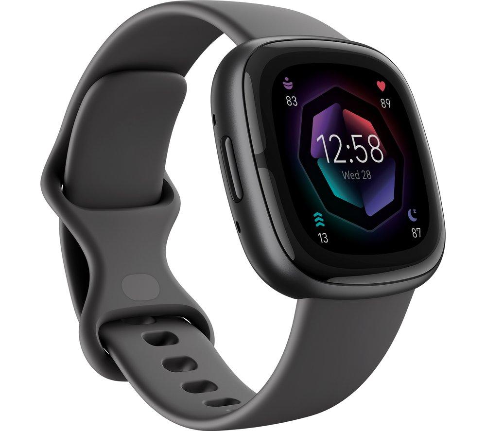 FITBIT Sense 2 Smart Watch - Shadow Grey & Graphite, Black,Silver/Grey FITBIT Sense 2 Smart Watch - Shadow Grey & Graphite, Black,Silver/Grey