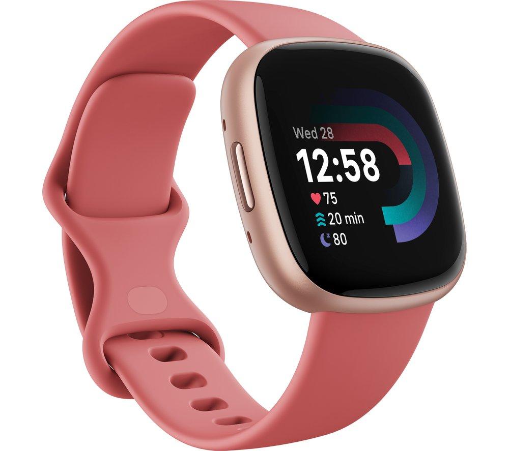 FITBIT Versa 4 Smart Watch - Pink Sand & Copper Rose, Pink FITBIT Versa 4 Smart Watch - Pink Sand & Copper Rose, Pink