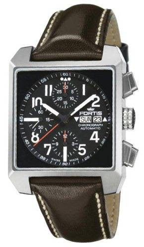 Fortis Square Chronograph D - Black Fortis Square Chronograph D - Black