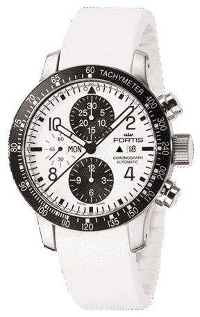 Fortis Stratoliner Chronograph White D - White Fortis Stratoliner Chronograph White D - White