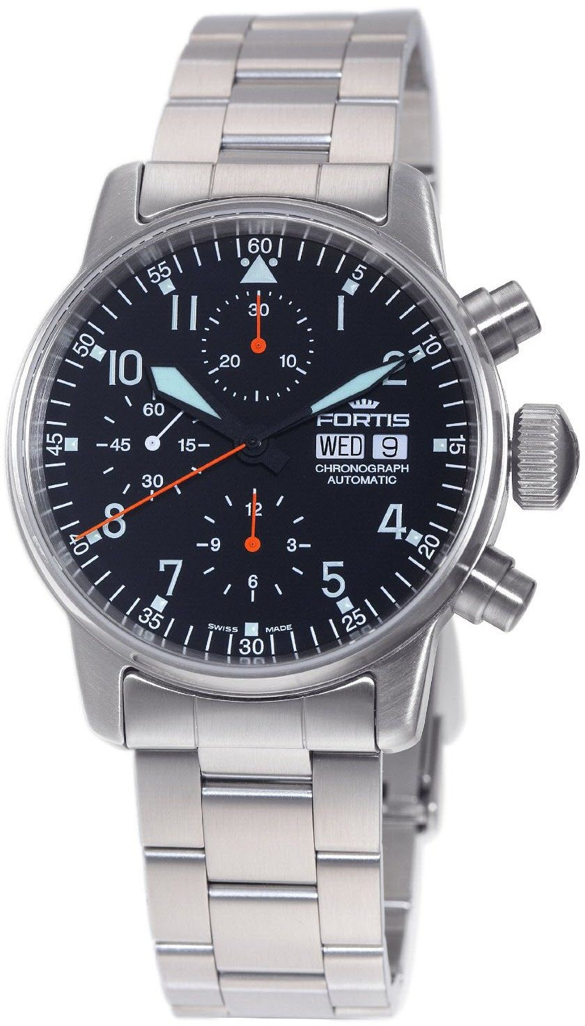 Fortis Watch Aviatis Flieger Classic Chronograph - Black Fortis Watch Aviatis Flieger Classic Chronograph - Black
