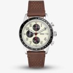 Fossil Sport Tourer Brown Leather Strap Watch FS6042