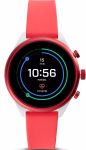 Fossil Watch Sport Smartwatch Red Silicone - Black