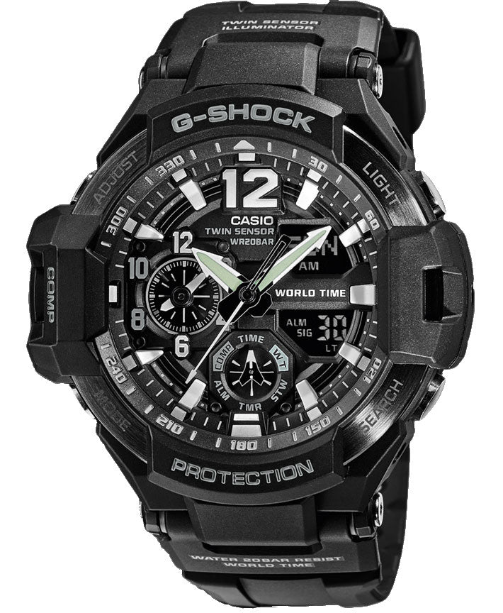 G-Shock Watch GravityMaster Alarm Chronograph - Black G-Shock Watch GravityMaster Alarm Chronograph - Black