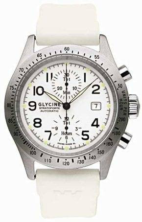 Glycine Stratoforte Chronograph White D - White Glycine Stratoforte Chronograph White D - White