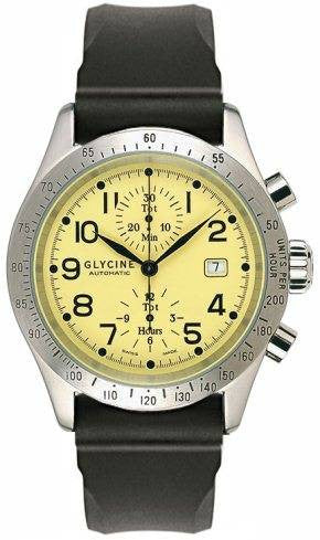 Glycine Stratoforte Chronograph Yellow D - Yellow Glycine Stratoforte Chronograph Yellow D - Yellow