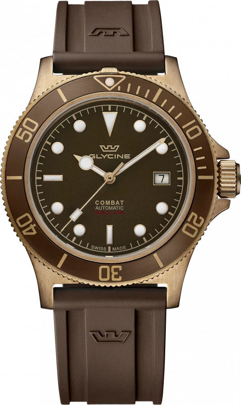 Glycine Watch Combat Sub Sport 42 Bronze - Brown Glycine Watch Combat Sub Sport 42 Bronze - Brown