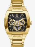 Guess Mens Phoenix Gold Plated Chronograph Watch GW0456G1