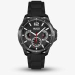 HUGO #Sport Mens Black Silicone Strap Watch 1530193