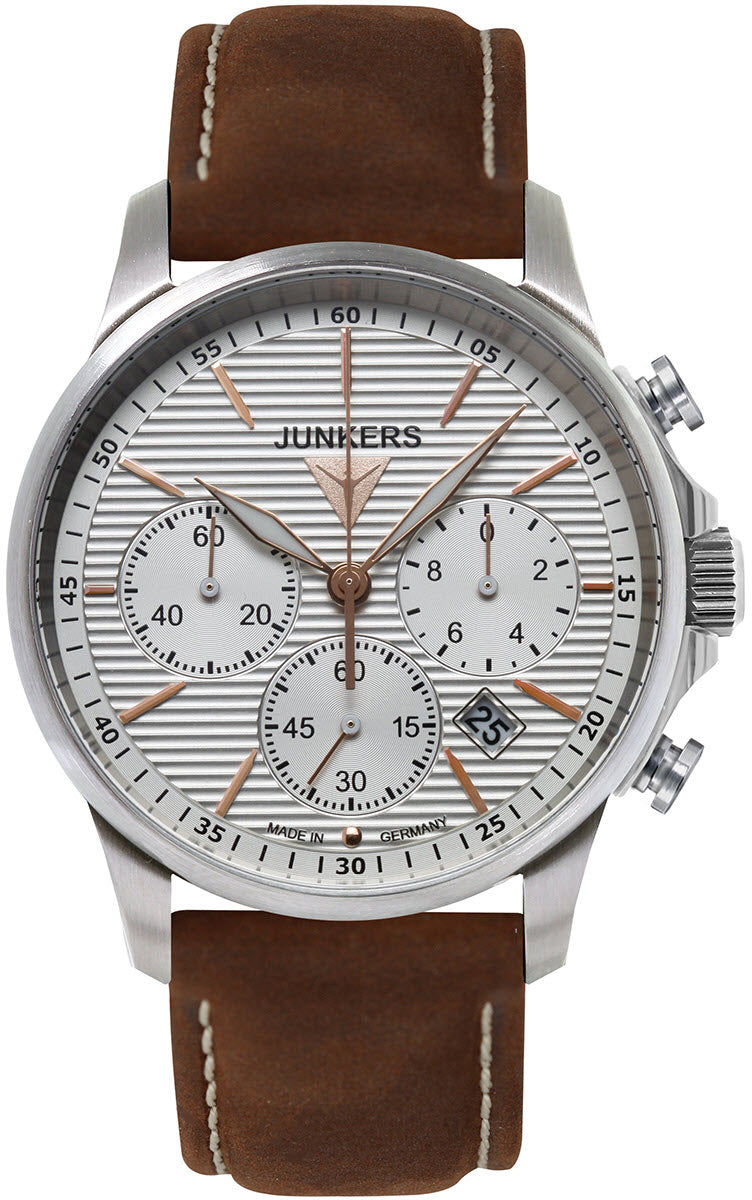 Junkers Watch Tante JU Chronograph Mens - Silver Junkers Watch Tante JU Chronograph Mens - Silver