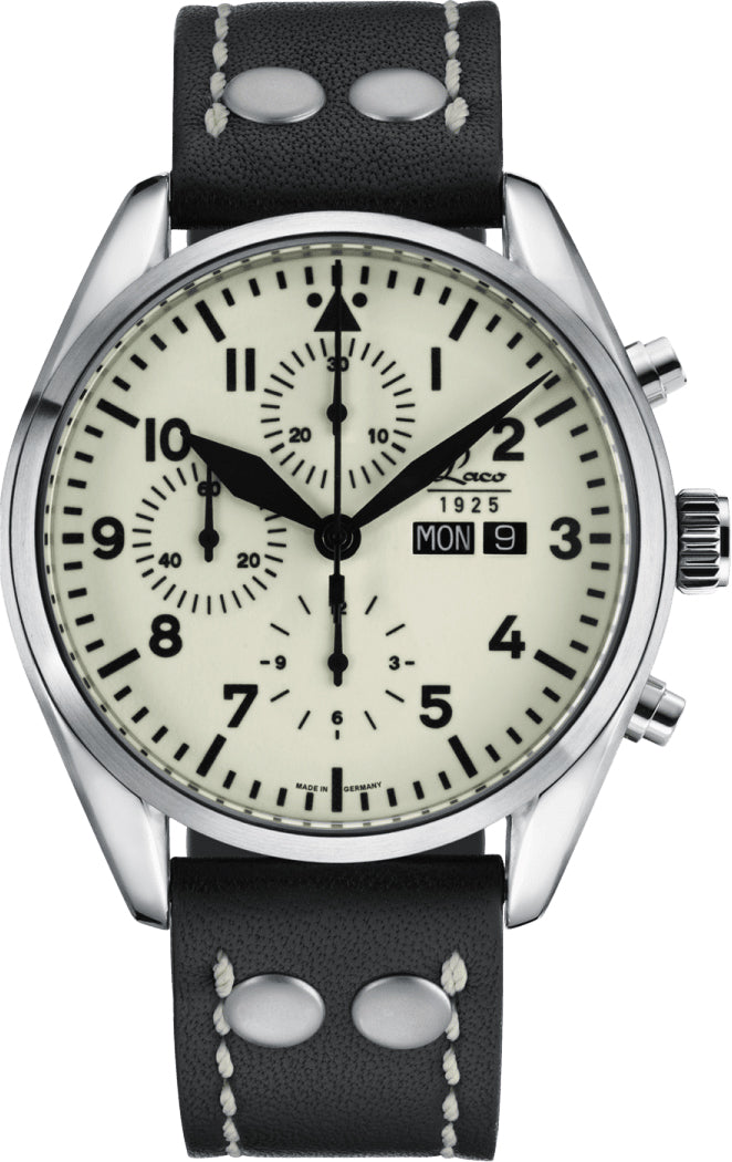 Laco Watch Chronograph Havanna - White Laco Watch Chronograph Havanna - White