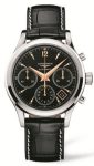 Longines Column Wheel Chronograph Mens - Black