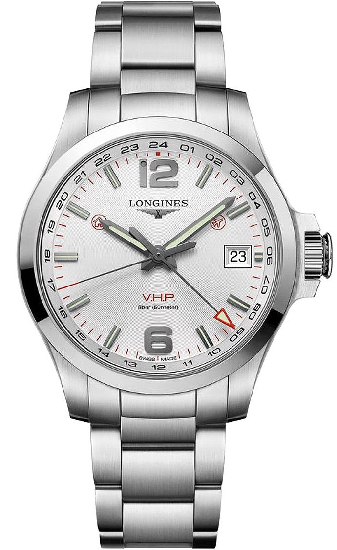 Longines Watch Conquest VHP GMT Sport Mens - Black Longines Watch Conquest VHP GMT Sport Mens - Black