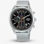 Lorus Mens Chronograph Mesh Strap Watch RM351GX9
