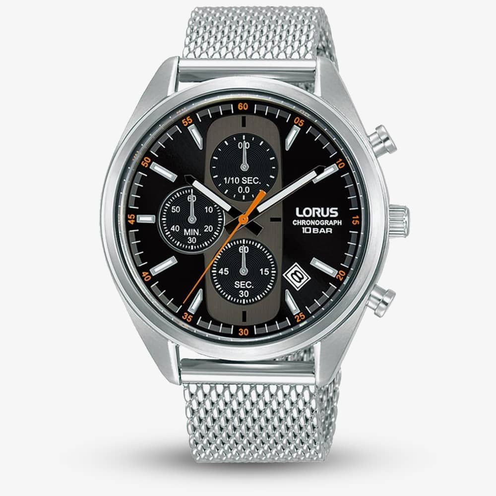 Lorus Mens Chronograph Mesh Strap Watch RM351GX9 Lorus Mens Chronograph Mesh Strap Watch RM351GX9