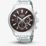 Lorus Mens Chronograph Stainless Steel Bracelet Watch RT359AX9