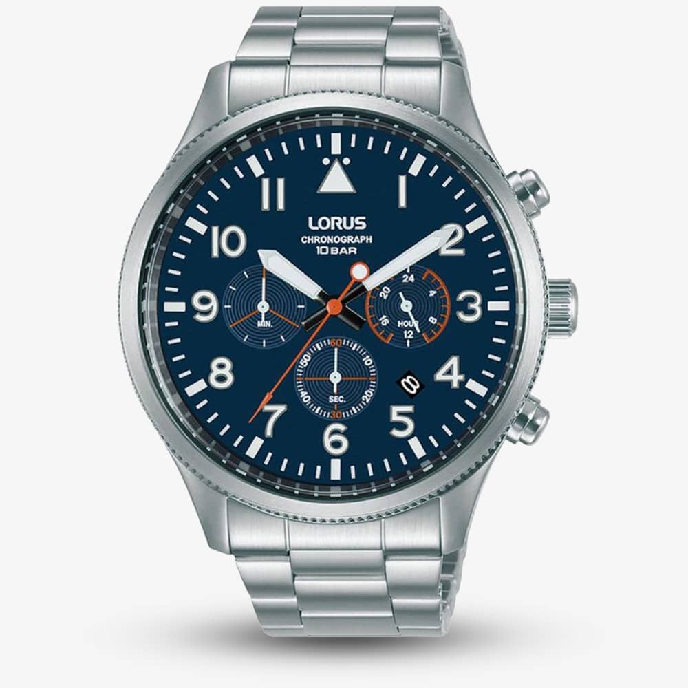 Lorus Mens Navy Dial Chronograph Watch RT365JX9 Lorus Mens Navy Dial Chronograph Watch RT365JX9