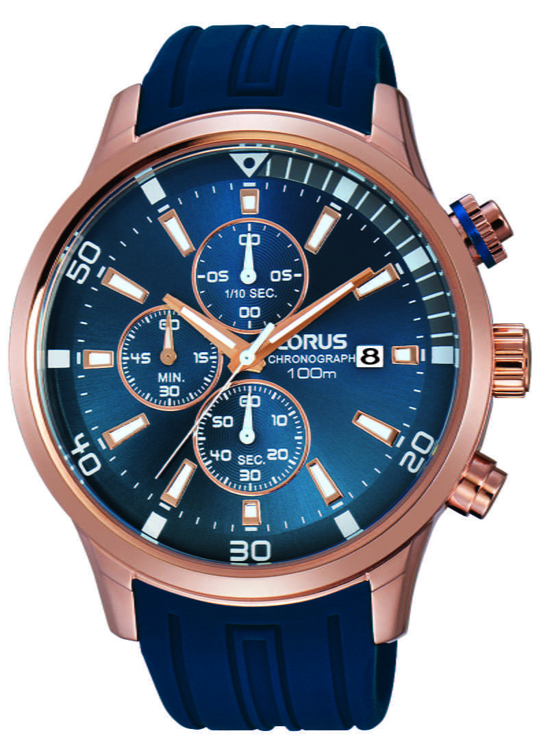 Lorus Sport Blue Rubber Men's Chronograph Lorus Sport Blue Rubber Men's Chronograph