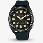 Lorus Sports Black Rubber Strap Watch RH927LX9