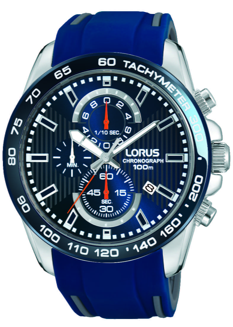 Lorus Sports Blue Rubber Men's Chronograph Lorus Sports Blue Rubber Men's Chronograph