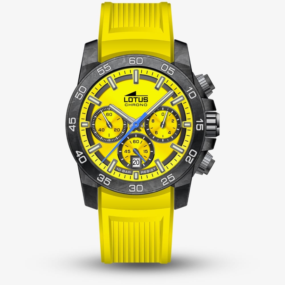 Lotus Mens Yellow Chronograph Watch L18974/5 Lotus Mens Yellow Chronograph Watch L18974/5