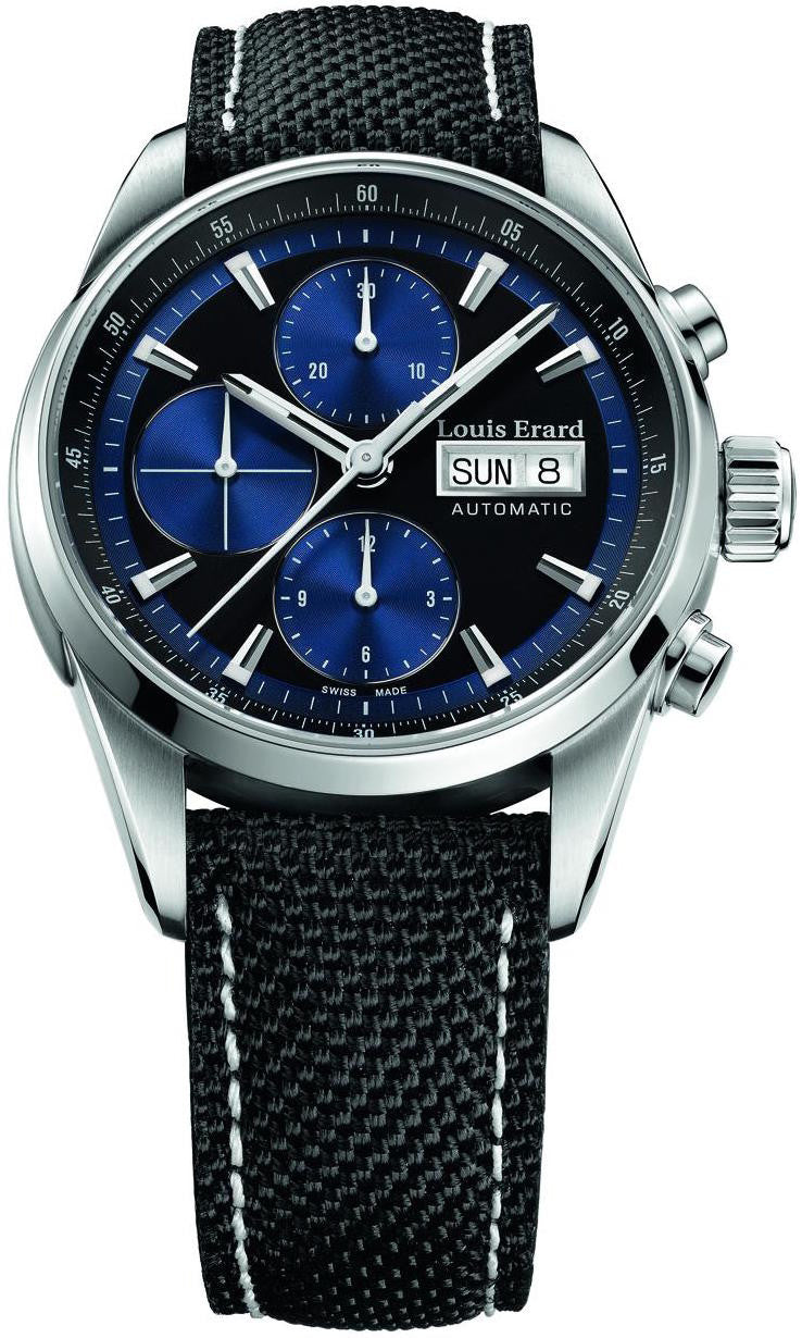 Louis Erard Watch Heritage Sport Chrono - Black Louis Erard Watch Heritage Sport Chrono - Black