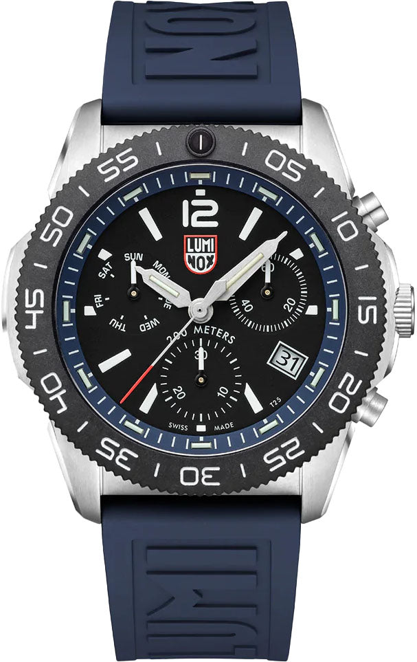 Luminox Sea Pacific Diver Chronograph 3140 Black Blue Luminox Sea Pacific Diver Chronograph 3140 Black Blue