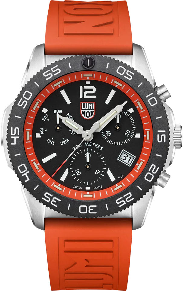 Luminox Sea Pacific Diver Chronograph 3140 Black Orange Luminox Sea Pacific Diver Chronograph 3140 Black Orange