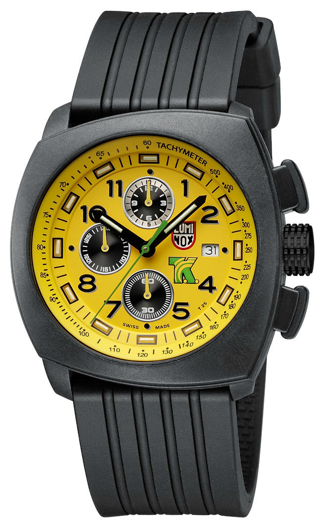 Luminox Watch Land Tony Kanaan PC Carbon Chronograph 1100 Series - Yellow Luminox Watch Land Tony Kanaan PC Carbon Chronograph 1100 Series - Yellow