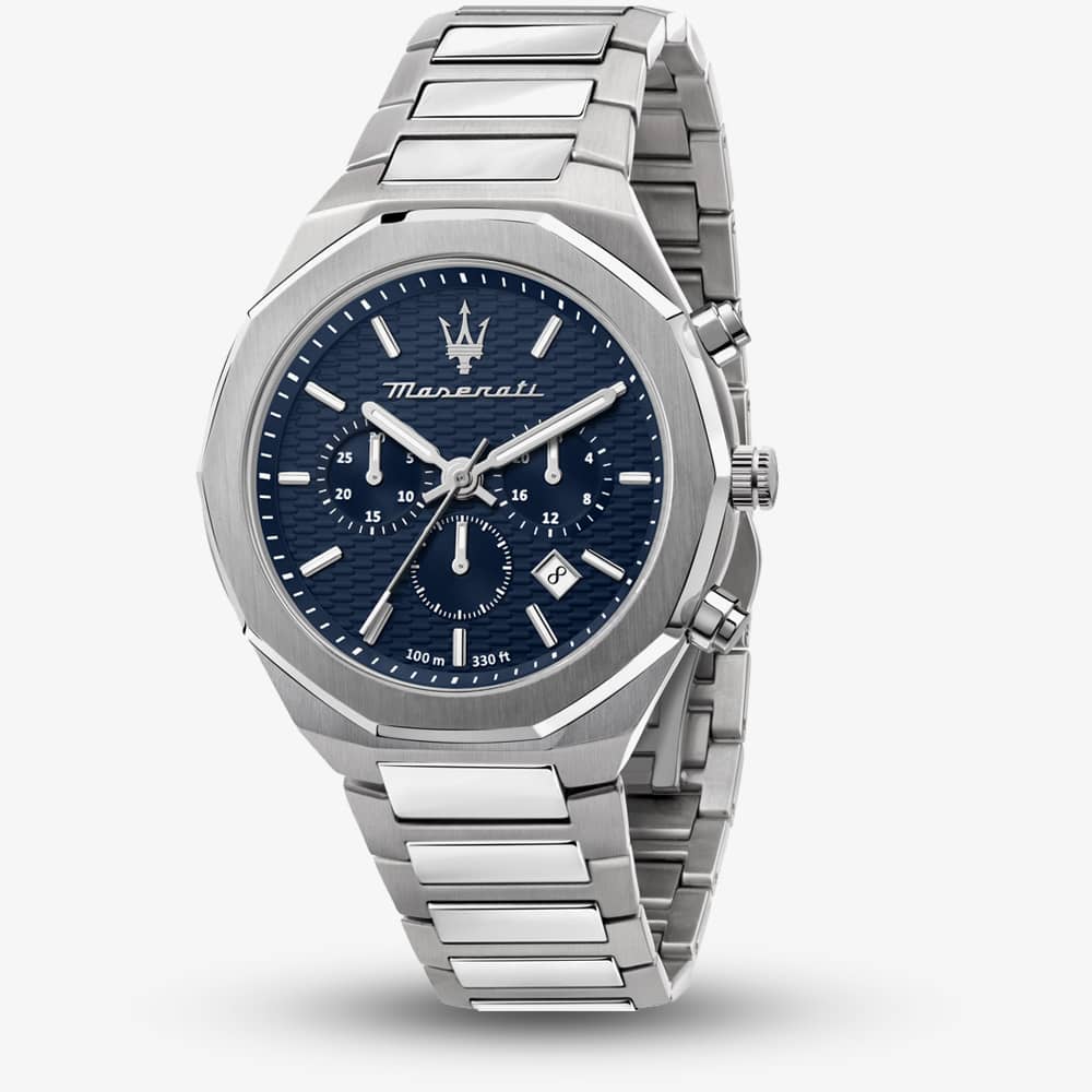 Maserati Mens Stile Blue Dial Chronograph Watch R8873642006 Maserati Mens Stile Blue Dial Chronograph Watch R8873642006