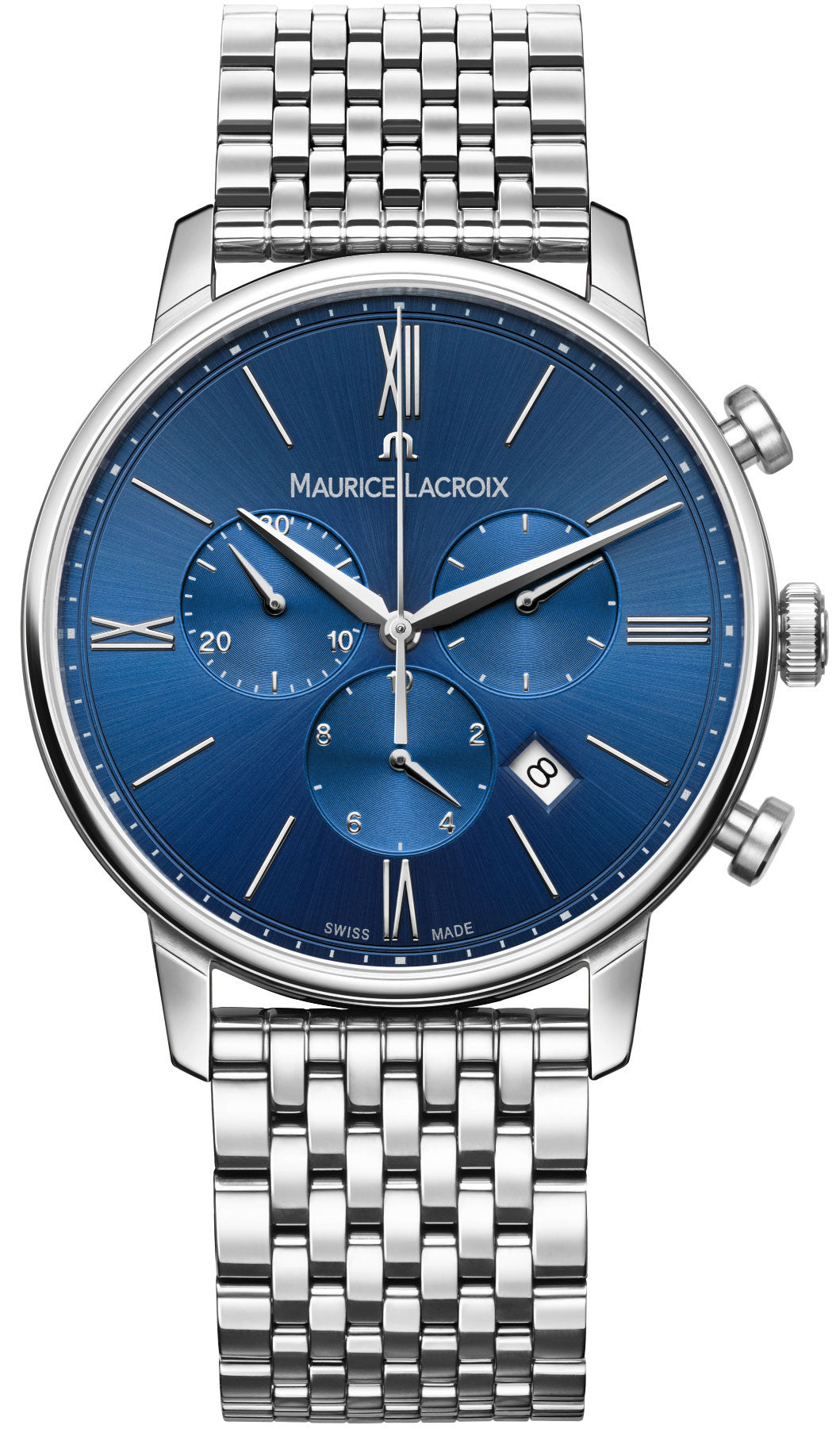 Maurice Lacroix Watch Eliros Chronograph Mens - Blue Maurice Lacroix Watch Eliros Chronograph Mens - Blue