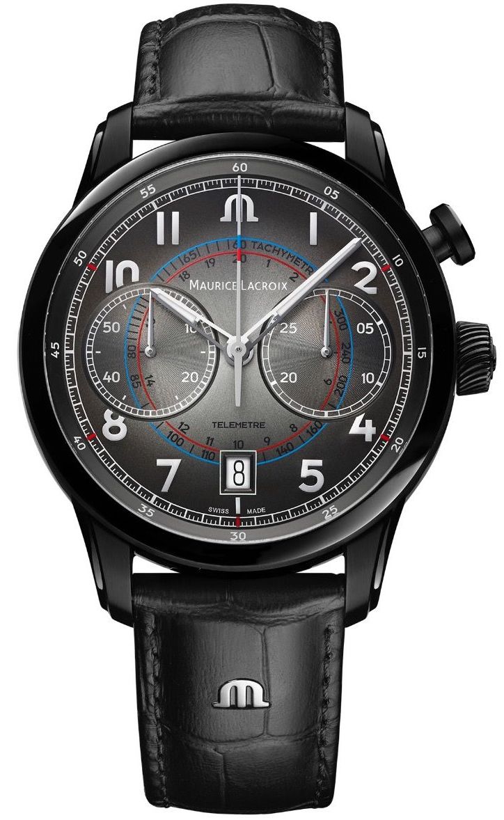 Maurice Lacroix Watch Pontos Chronograph Monopusher Limited Edition - Black Maurice Lacroix Watch Pontos Chronograph Monopusher Limited Edition - Black