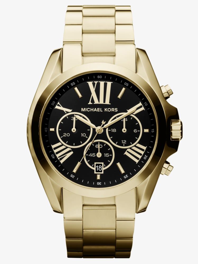Michael Kors Ladies Bradshaw Chronograph Gold Tone Bracelet Watch MK5739 Michael Kors Ladies Bradshaw Chronograph Gold Tone Bracelet Watch MK5739